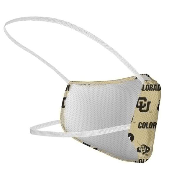 NIP Colorado Buffaloes Buffs Buffalo Logo Face Covering Mask Masks Set of 3 - Picture 4 of 5